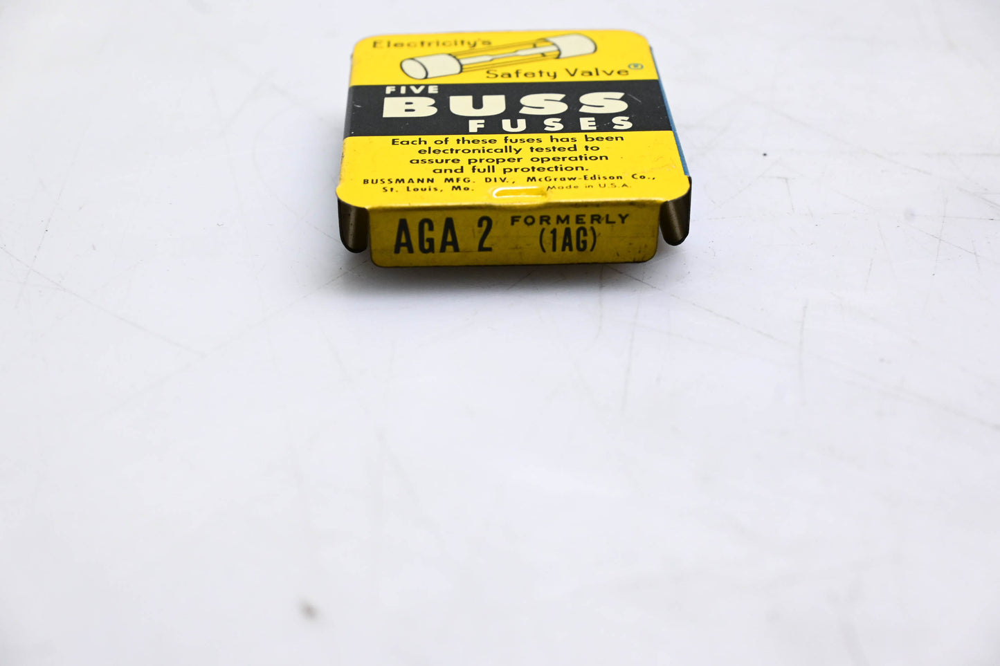 Eaton AGA-2 Bussmann Glass Tube Fuses Qty 5 NOS