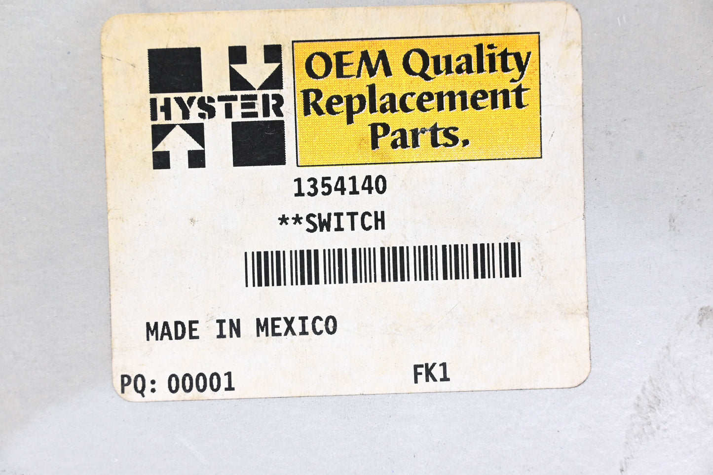 Hyster 1354140 Seat Switch NOS