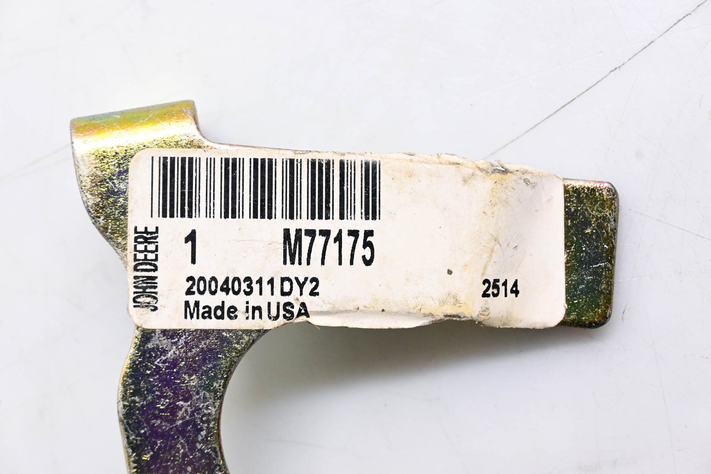New OEM John Deere M77175 Belt Guide NOS