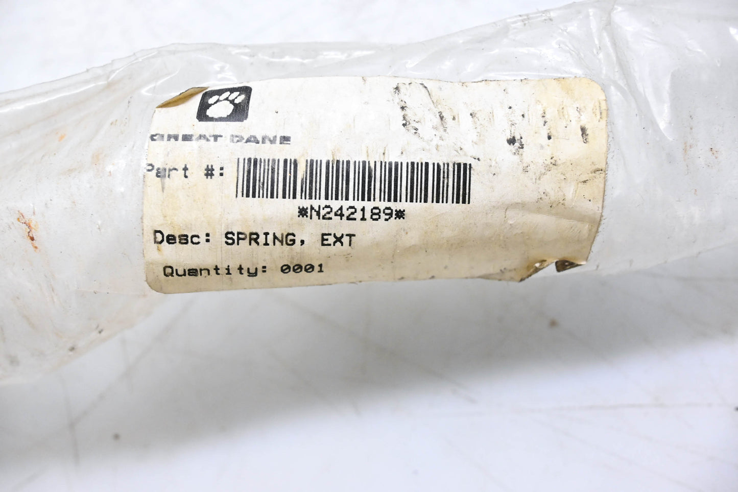 New OEM John Deere N242189 Disc Scraper Spring NOS