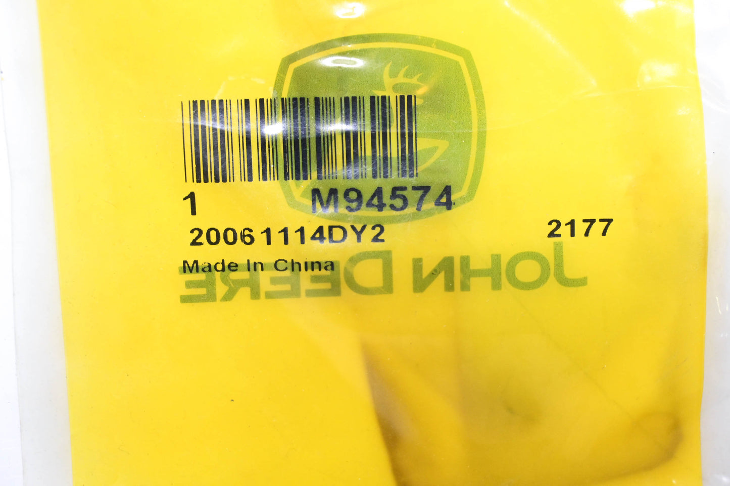 New OEM John Deere M94574 Rubber Plate NOS