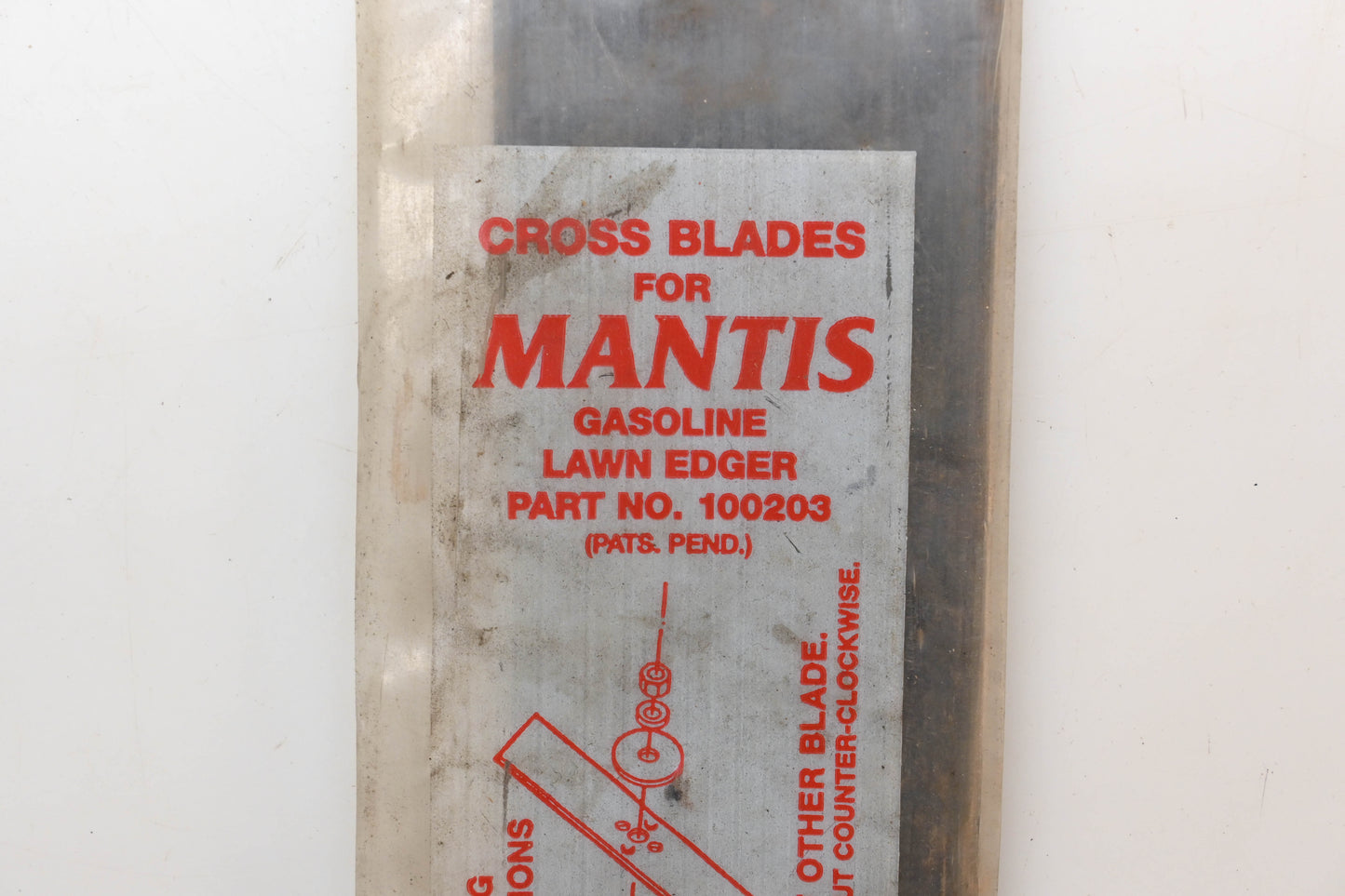 Aftermarket 100203 Lawn Edger Cross Blade Kit NOS