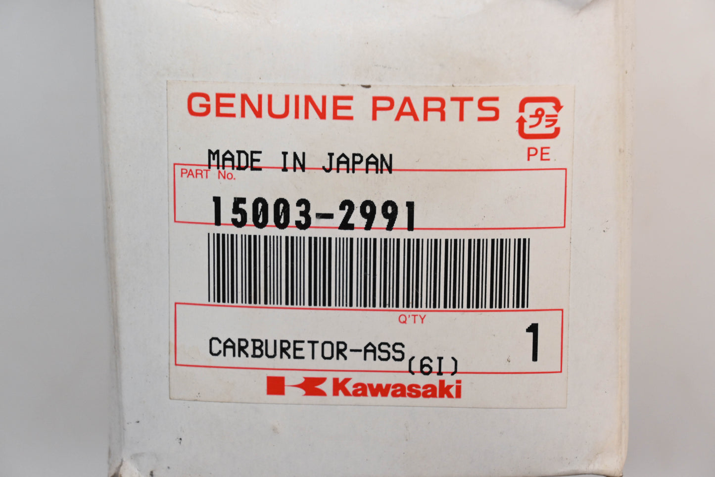 OEM Kawasaki 15003-2991 Carburetor Assembly
