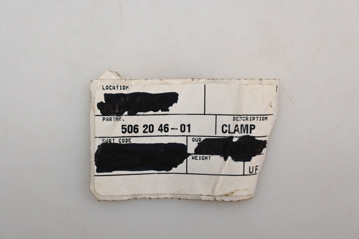 New OEM Husqvarna 506 20 46-01, 5062046-01 Clamp NOS