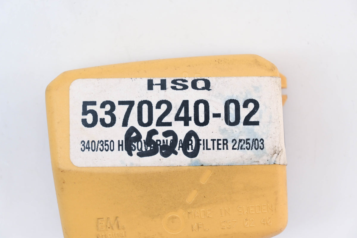 New OEM Husqvarna 537 02 40 Air Filter NOS