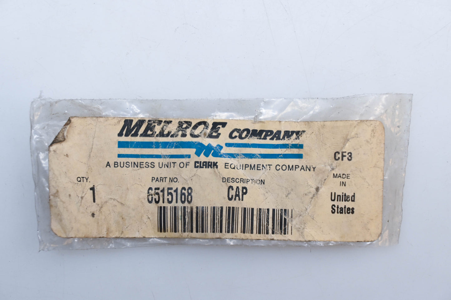 Melroe 6515168 Bobcat Cap Assembly NOS