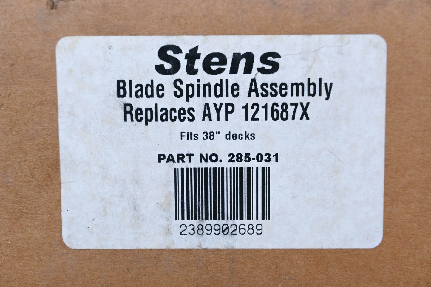 Stens 285-031 Spindle Assembly NOS