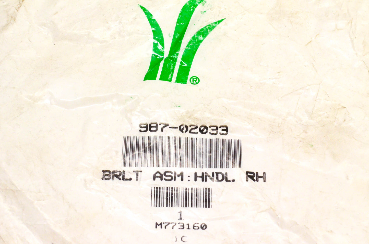 MTD 987-02033 Handle Bracket Assembly Right Hand NOS