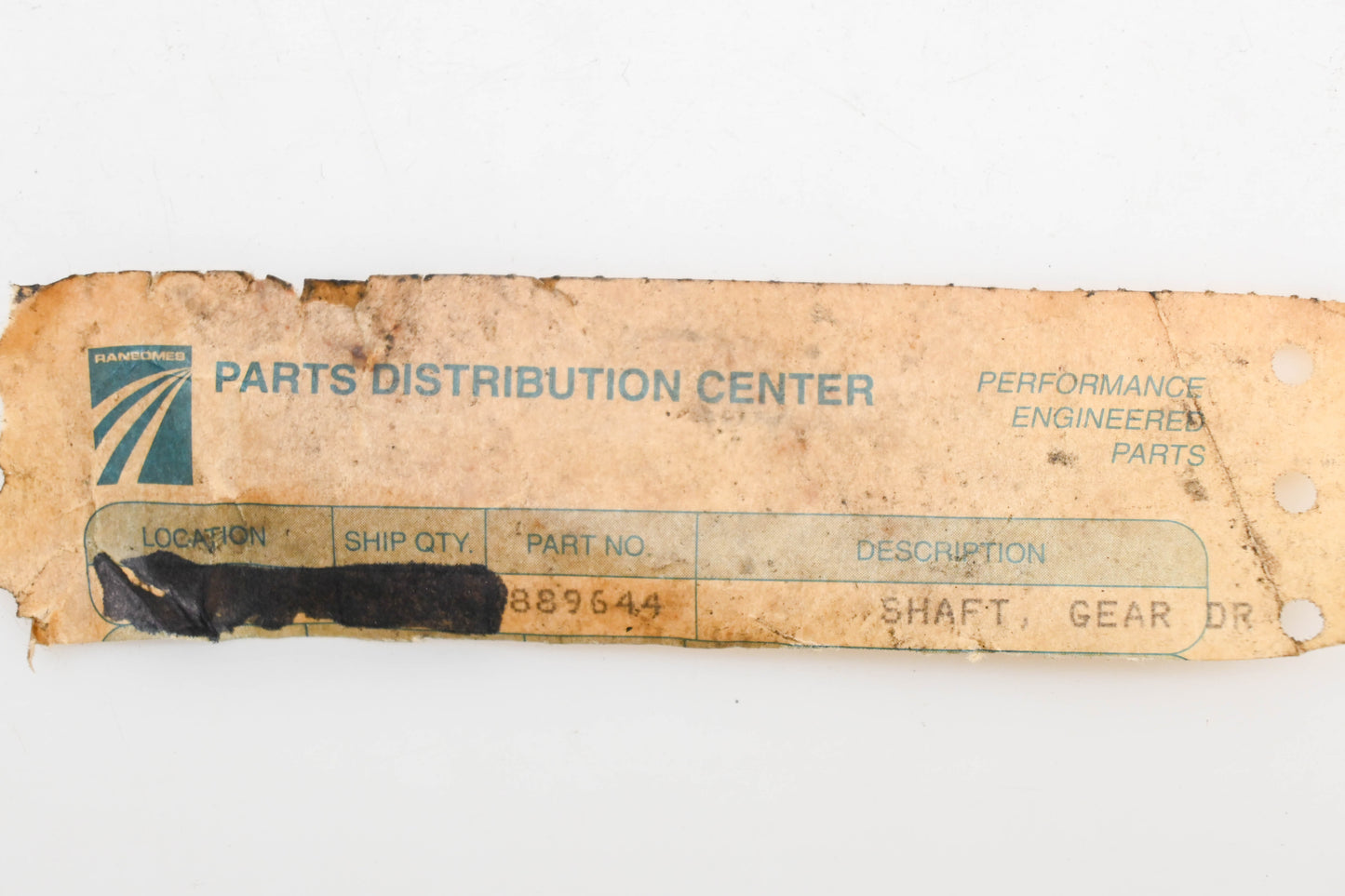 Cushman 889644 Drive Gear Shaft NOS