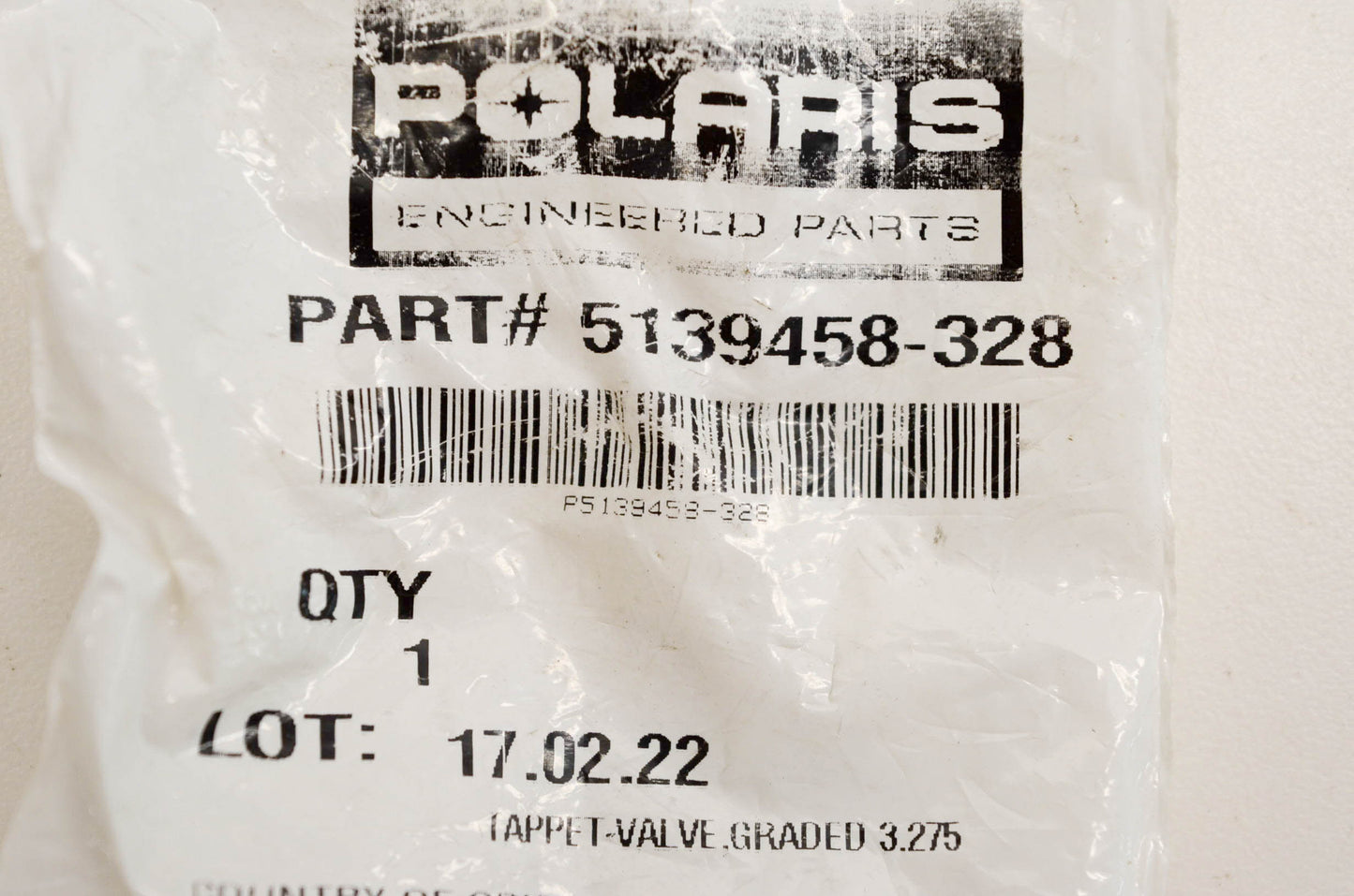 New OEM Polaris 5139458-328 Tappet Valve Graded 3.275 NOS