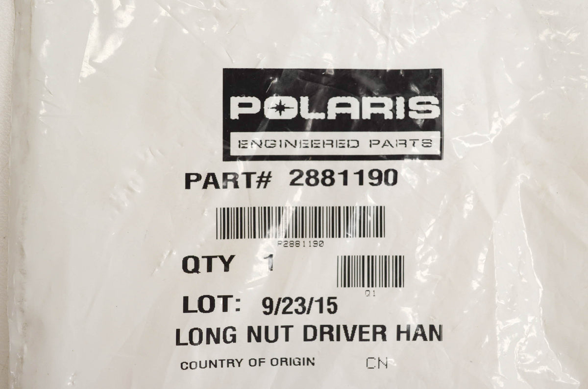 New OEM Polaris 2881190 Long Nut Driver Handle 8mm NOS