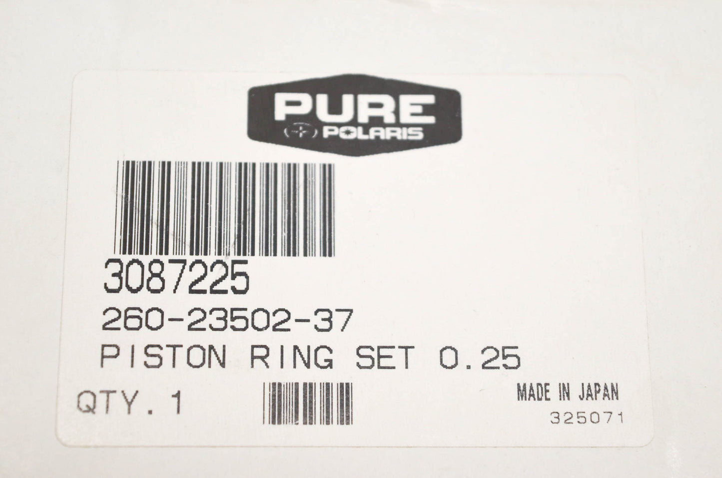 New OEM Polaris 3087225 Piston Ring Kit 0.25 NOS