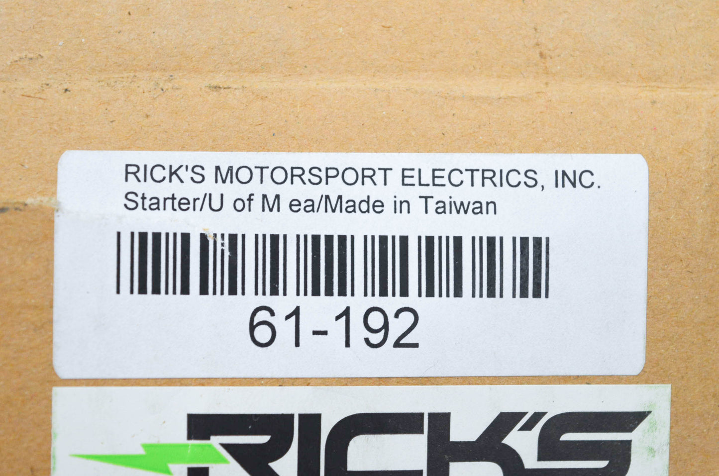 Rick's Motorsport Electrics 61-192, 27-61192 Starter Motor NOS
