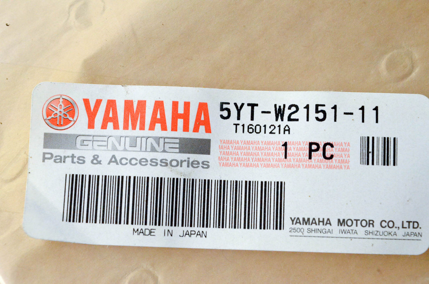 New OEM Yamaha 5YT-W2151-11-00 Front Fender White NOS