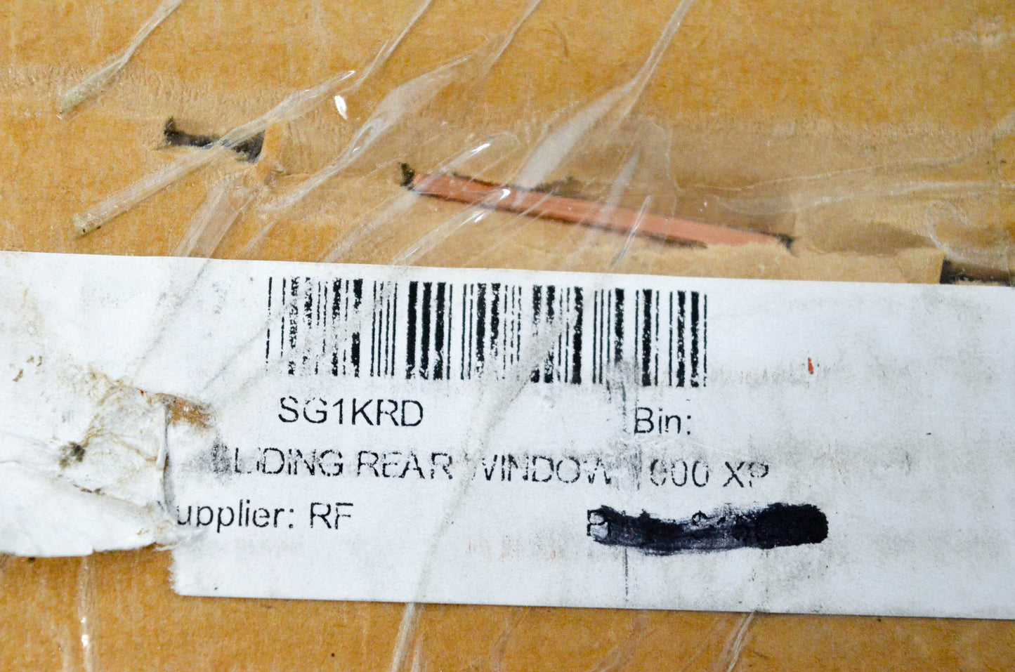 Ryfab SG1KR Sliding Glass Rear Window NOS