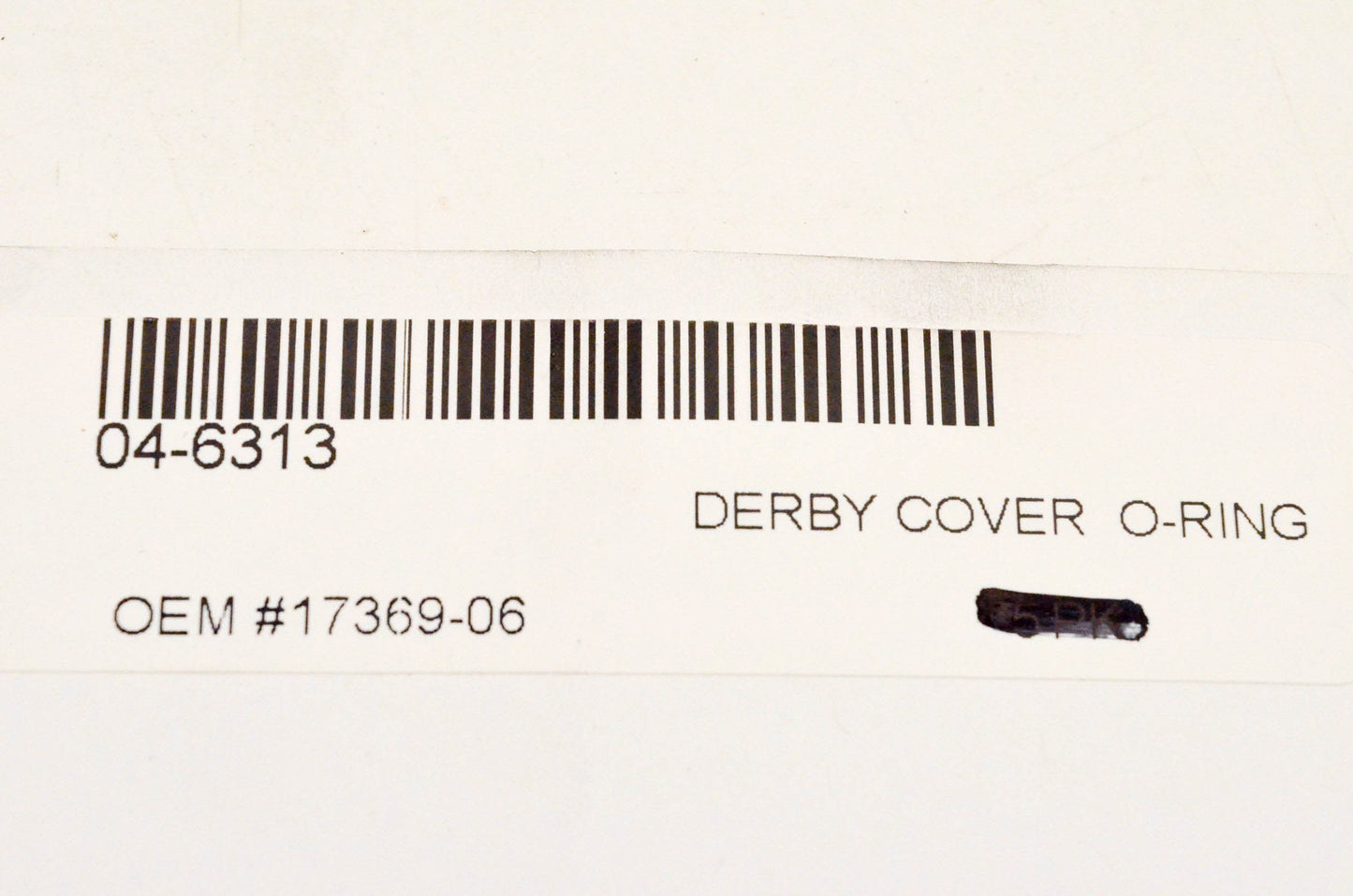Twin Power 04-6313, 17369-06 Derby Cover O Ring NOS
