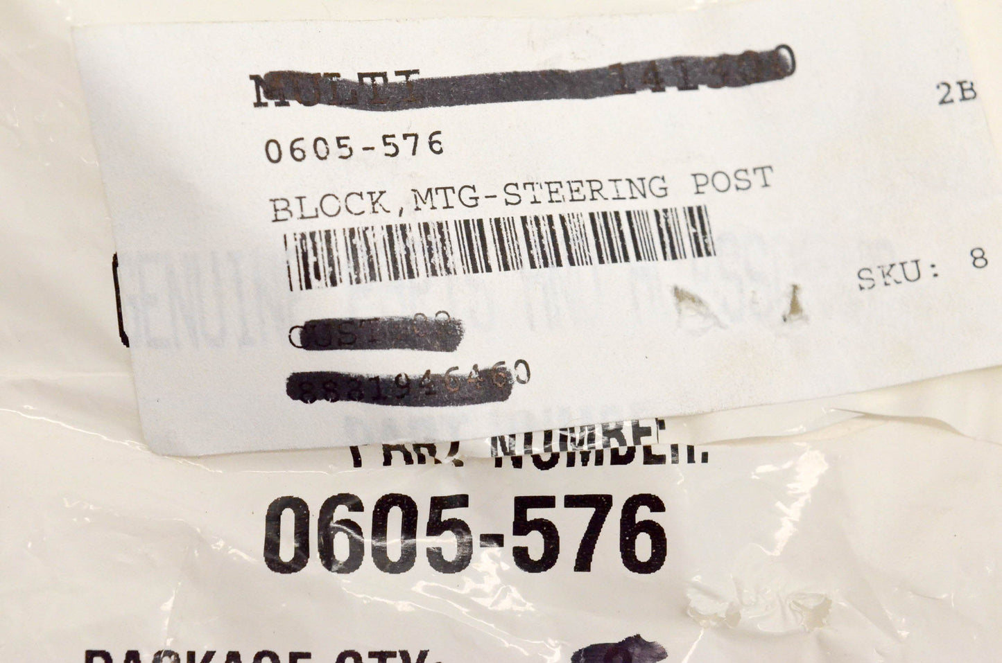 New OEM Arctic Cat 0605-576 Block Mounting Steering Post NOS