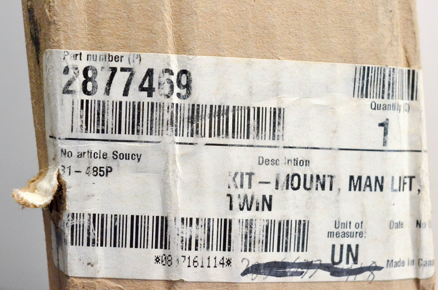 New OEM Polaris 2877469 Mount Kit Man Lift Twin NOS