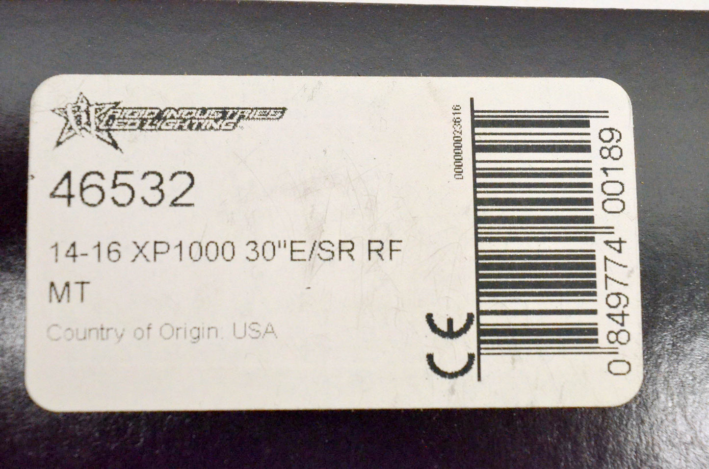 Rigid 46532, 652-46532 14-16 XP1000 30" E/SR RF Mount NOS
