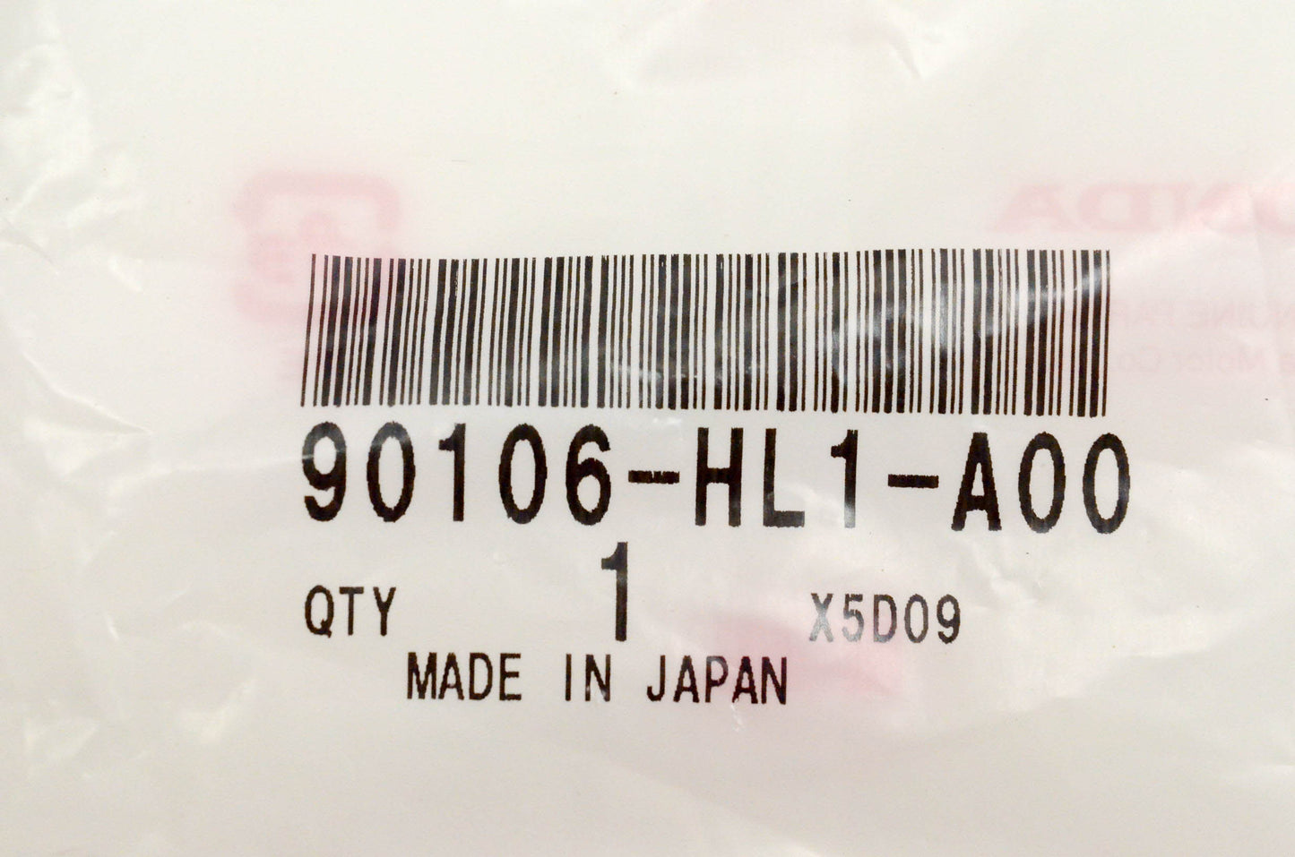 New OEM Honda 90106-HL1-A00 Socket Bolt NOS