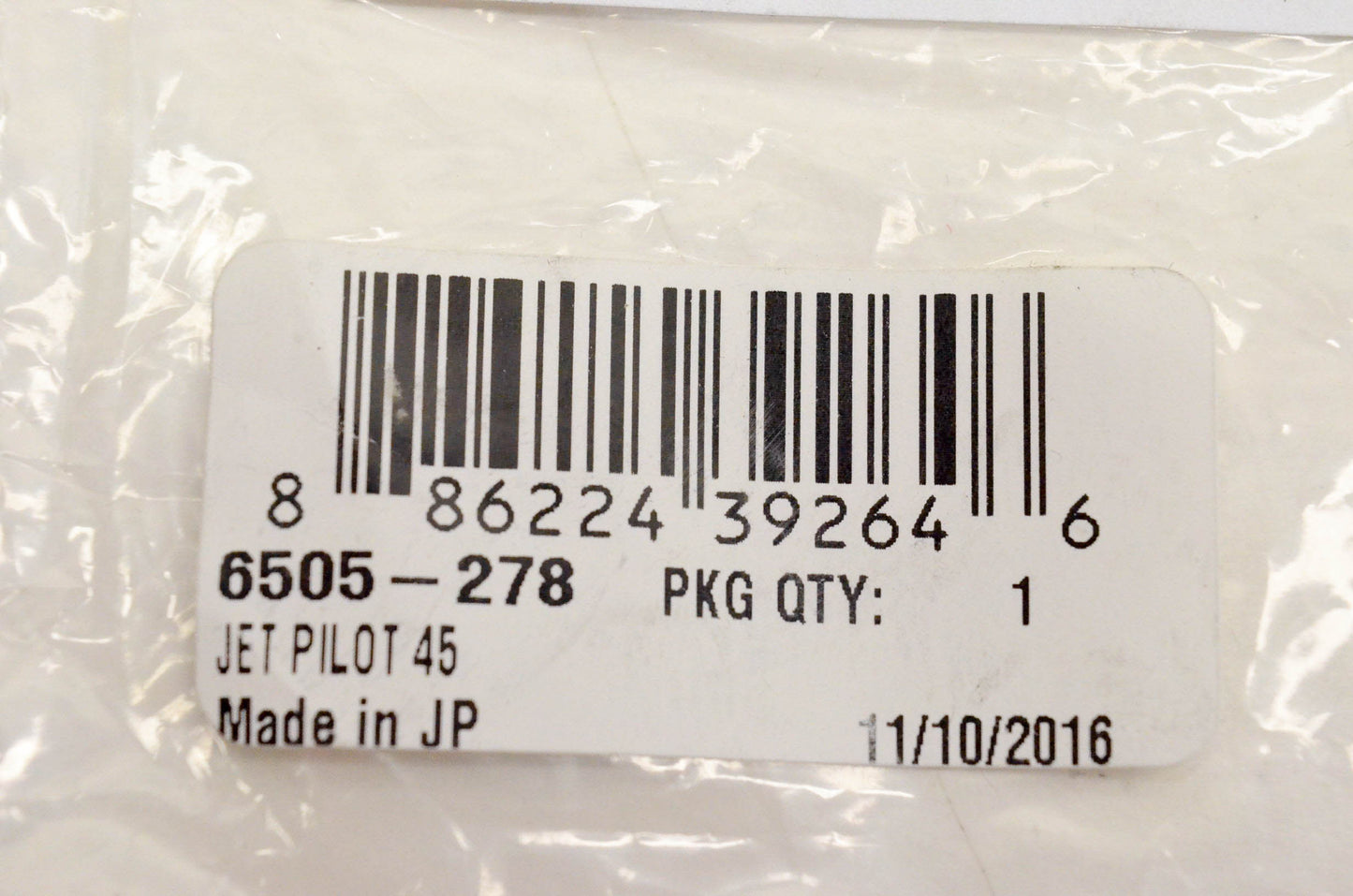 New OEM Arctic Cat 6505-278 Pilot Jet 45 NOS