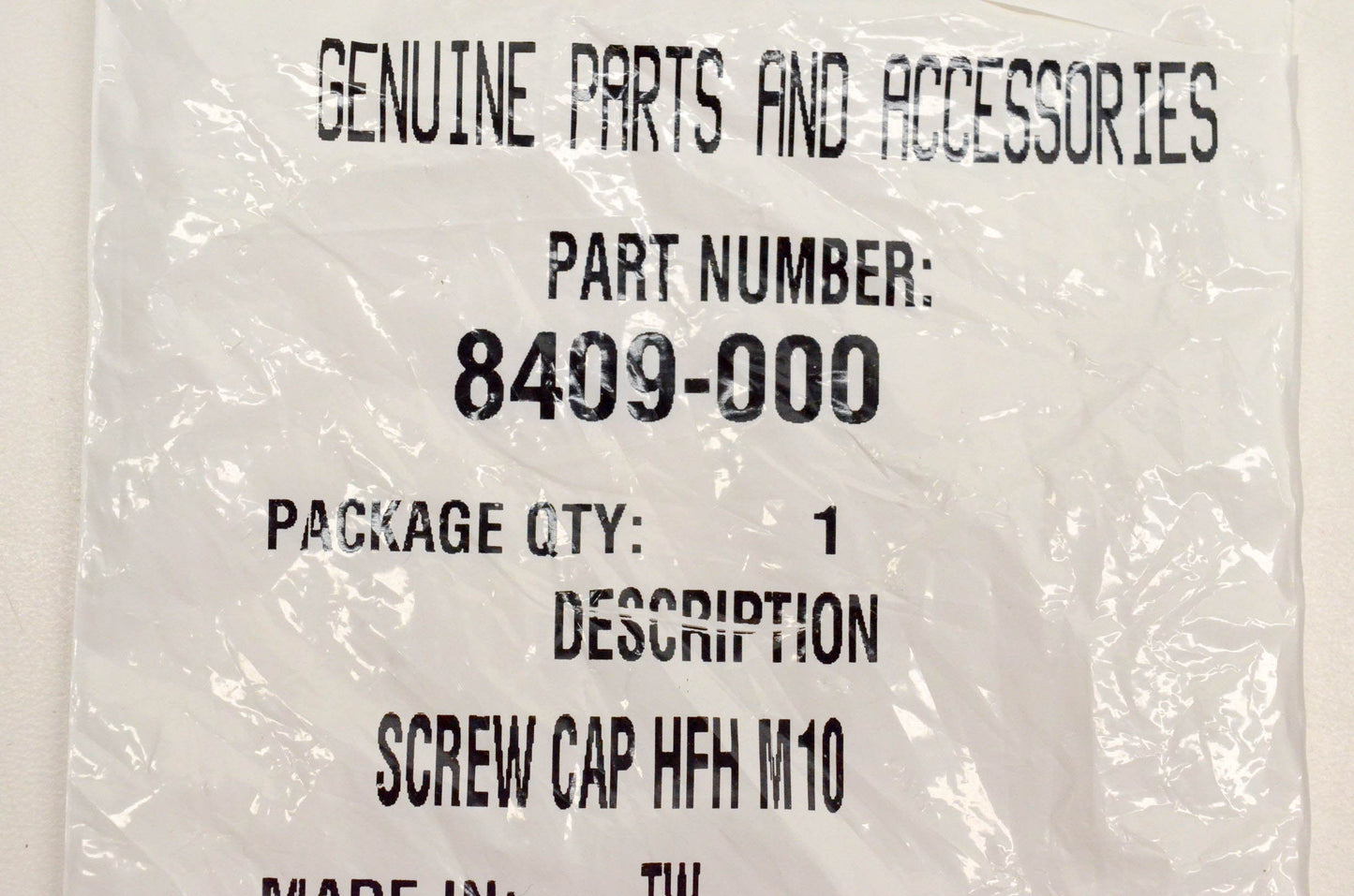 New OEM Arctic Cat 8409-000 Screw Cap HFH M10 NOS