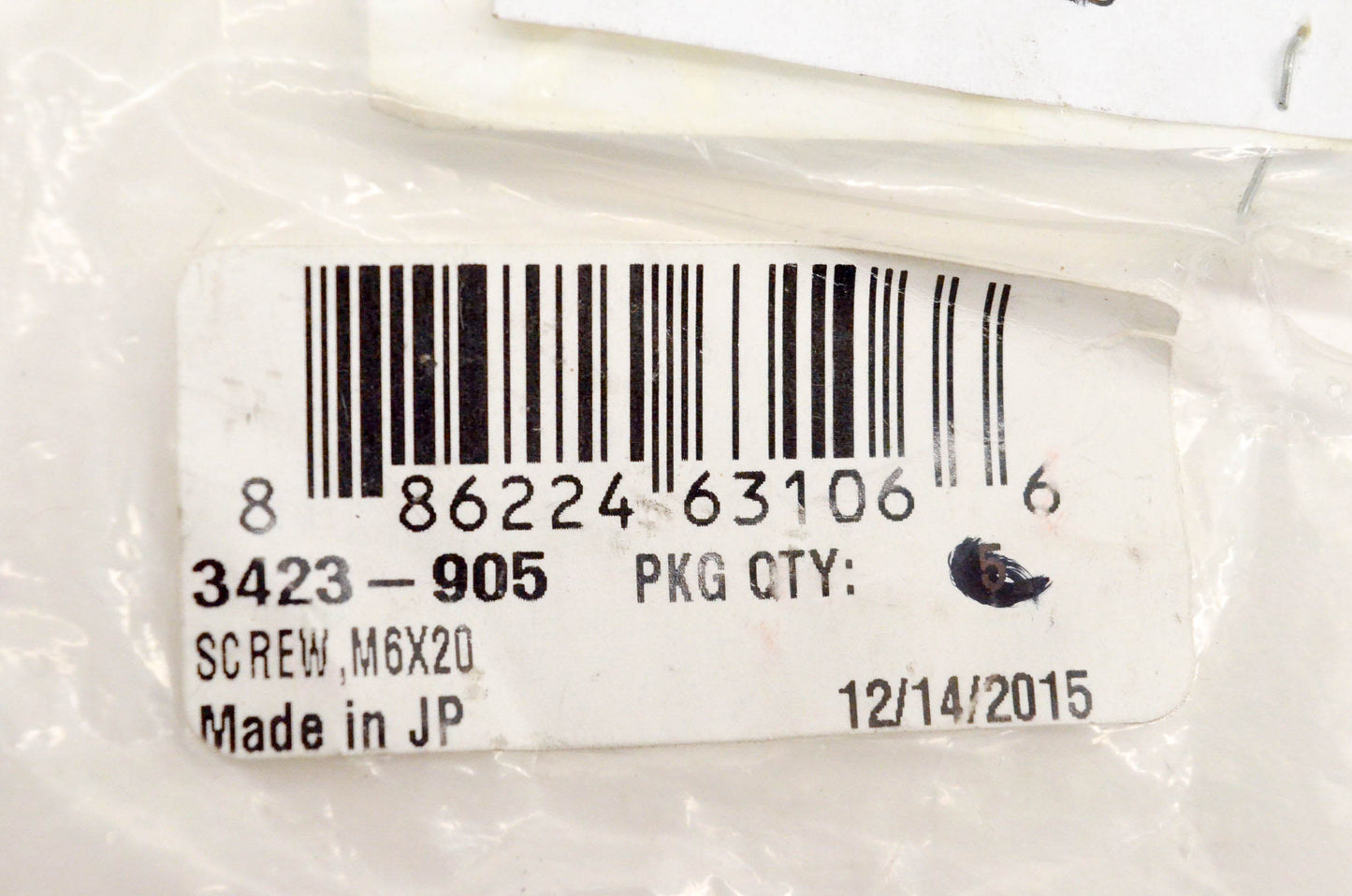 New OEM Arctic Cat 3423-905 Screw M6x20 Qty 2 NOS