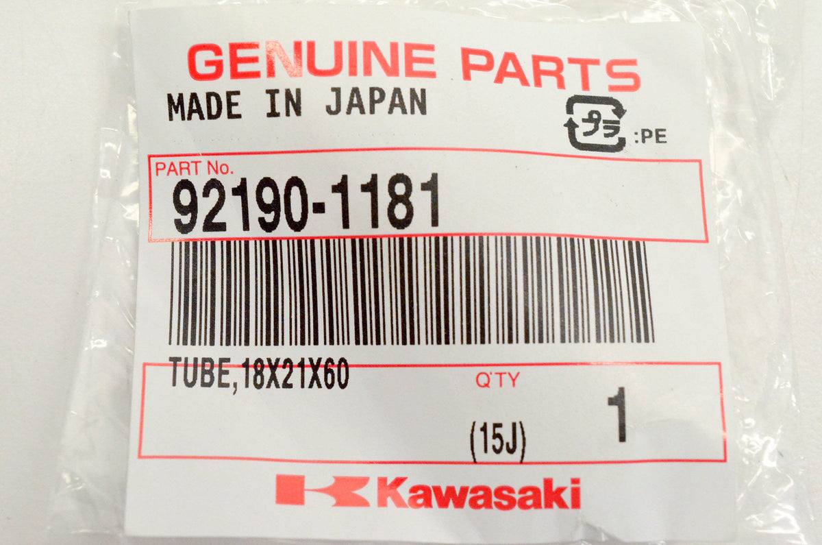 New OEM Kawasaki 92190-1181 Tube 18x21x60 NOS