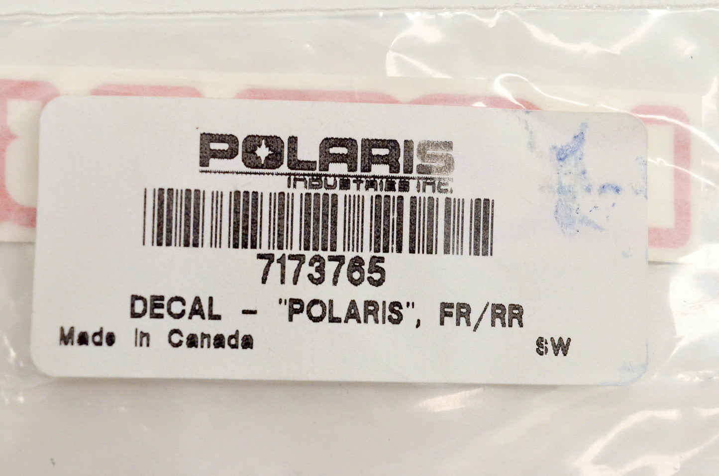 New OEM Polaris 7173765 Decal "Polaris" Front Rear NOS
