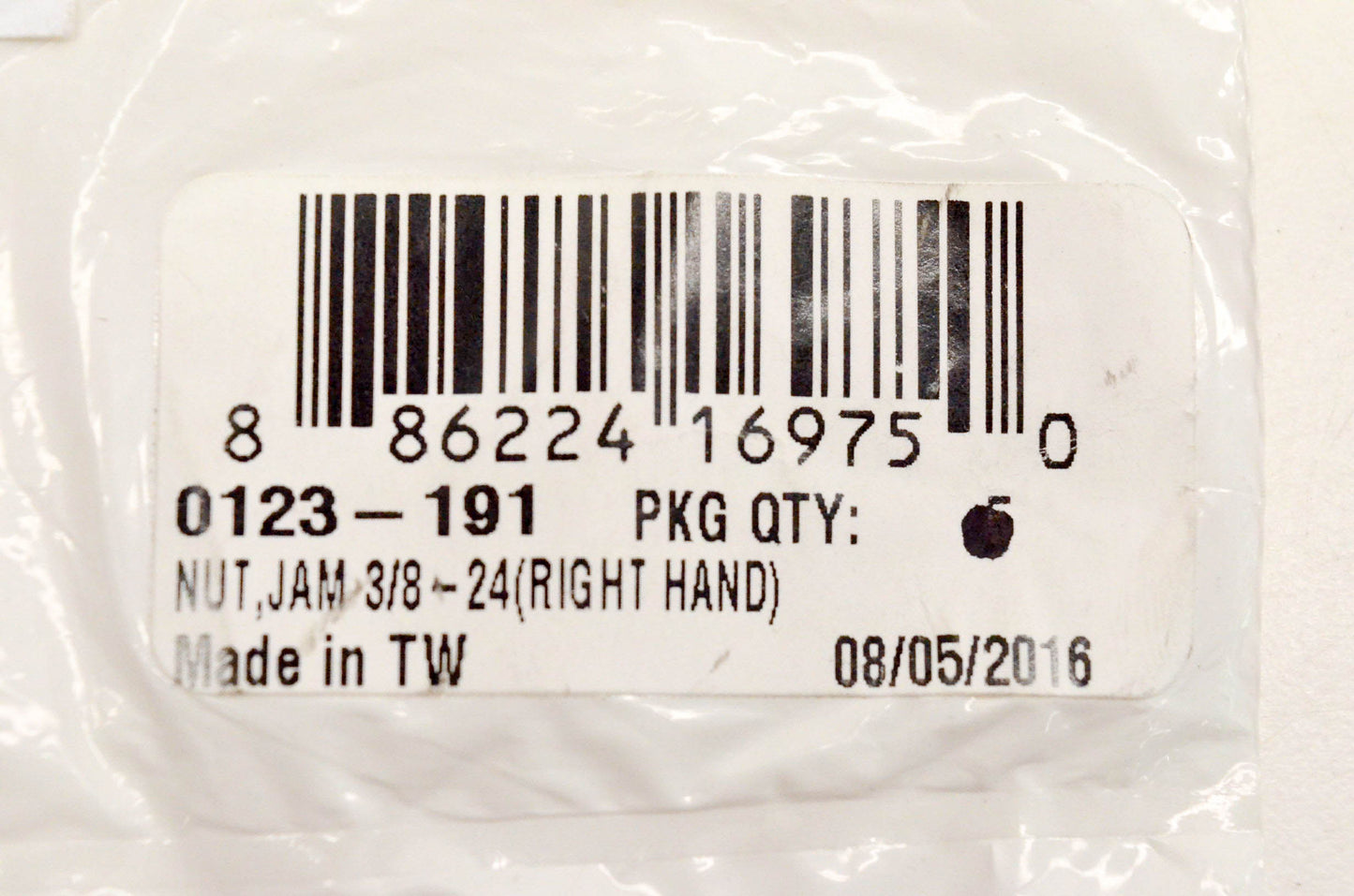 New OEM Arctic Cat 0123-191 Nut Jam 3/8-24 Right Hand NOS QTY 2