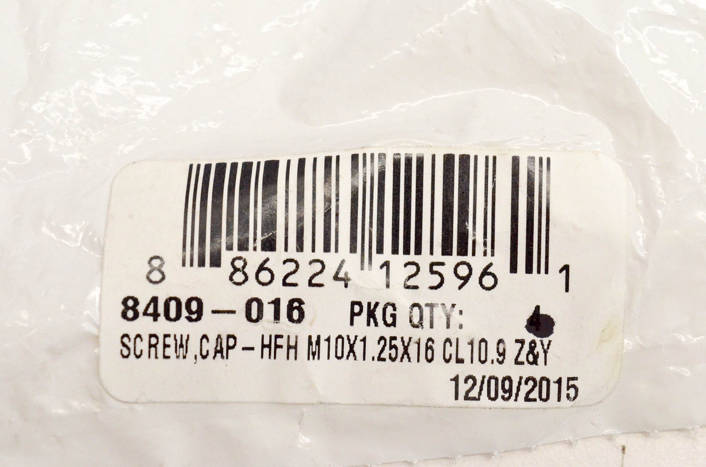 New OEM Arctic Cat 8409-016 Screw Cap HFH M10x1.25x16 CL 10.9 Z&Y NOS