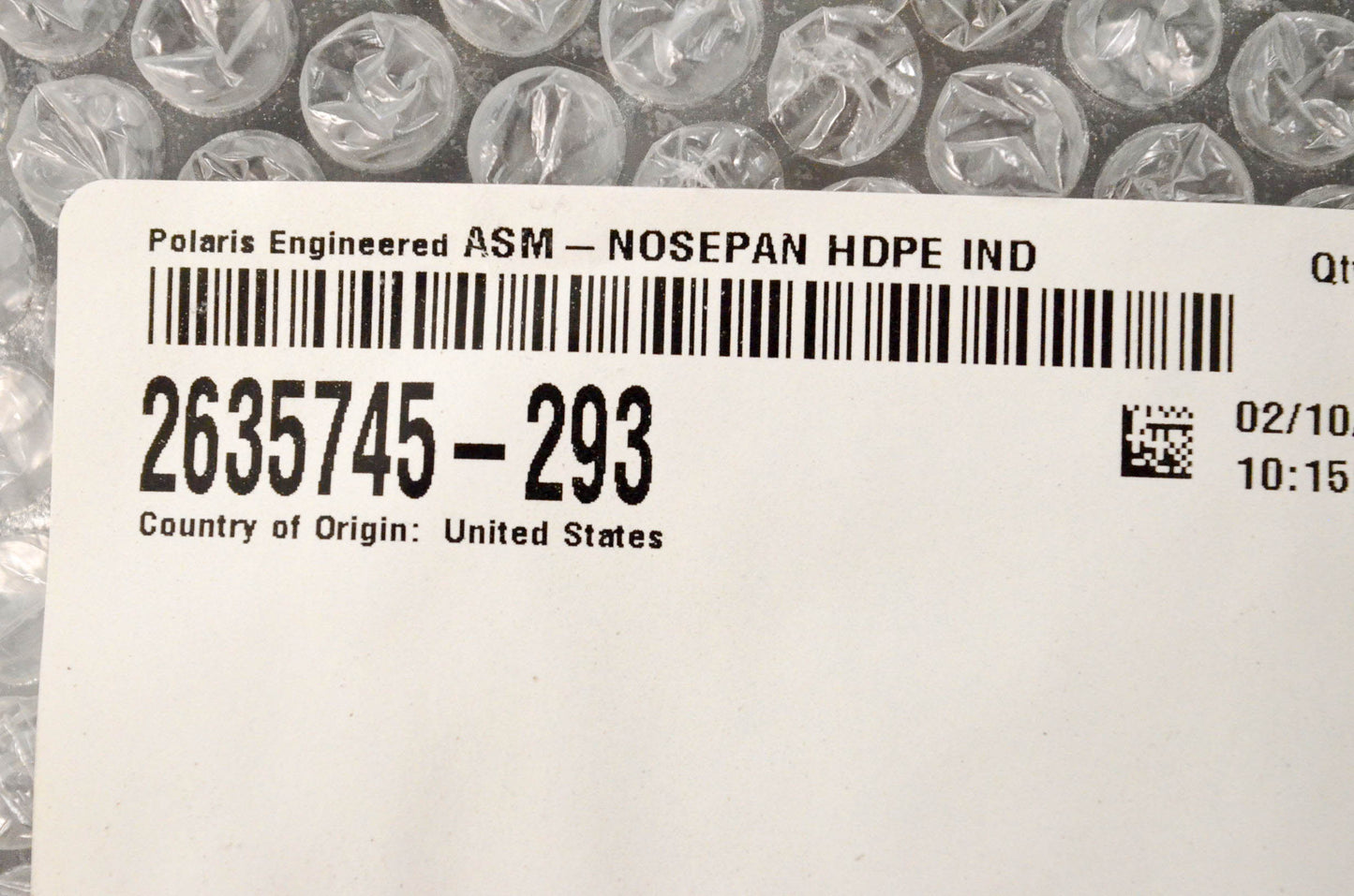 New OEM Polaris 2635745-293 Nosepan Assembly HDPE Indy Red NOS