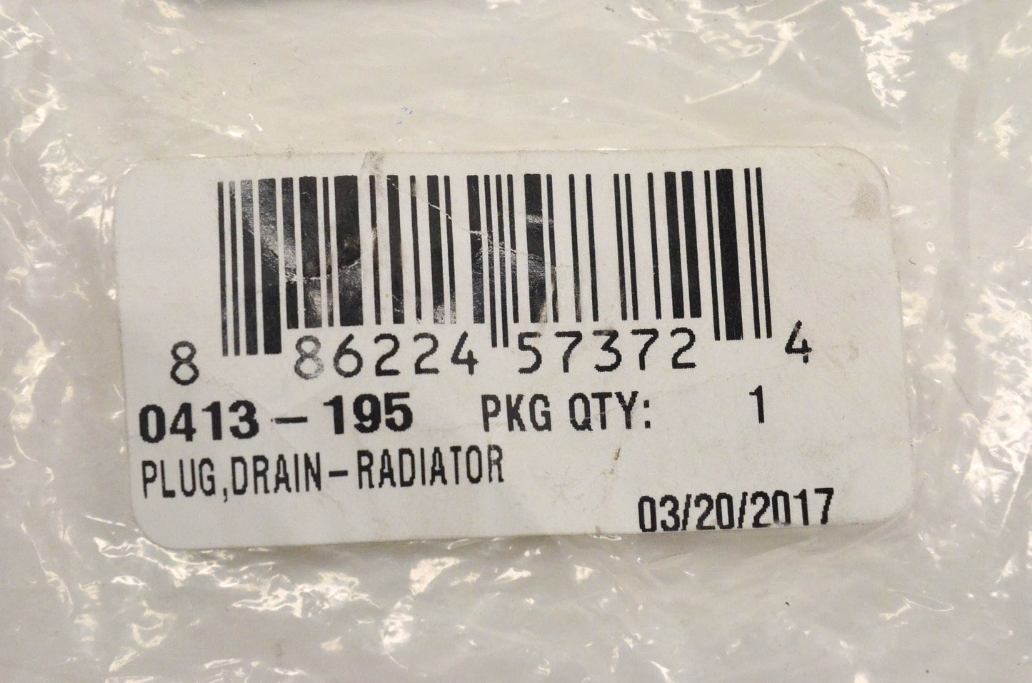 New OEM Arctic Cat 0413-195 Radiator Drain Plug NOS