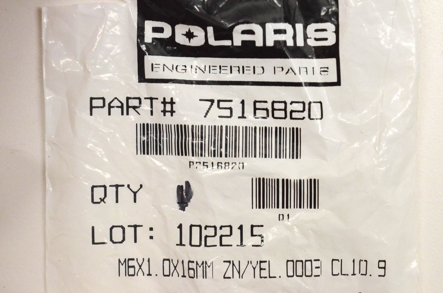 OEM Polaris Screws 7516820 Qty 2