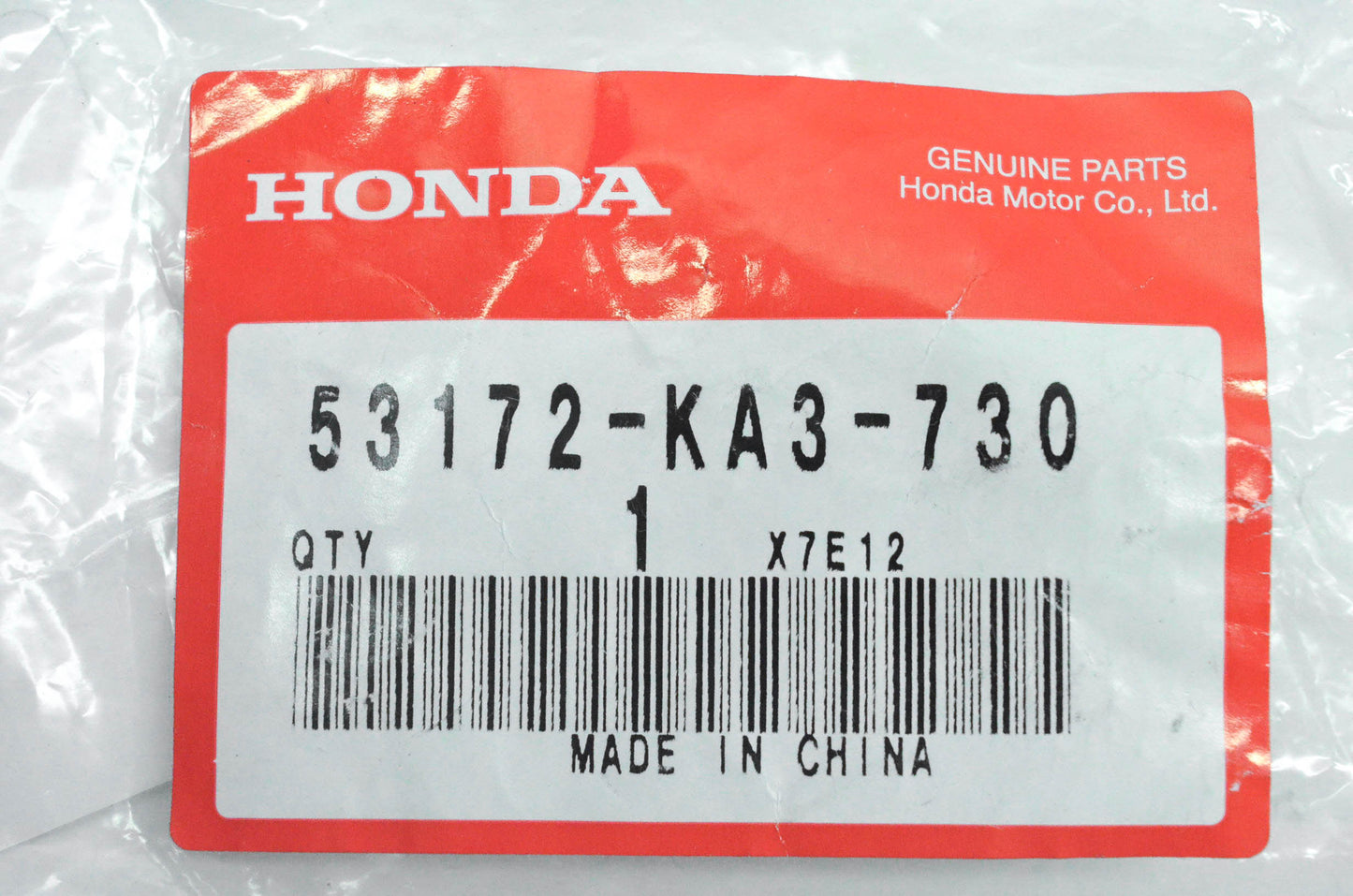New OEM Honda 53172-KA3-730 Bracket Left NOS