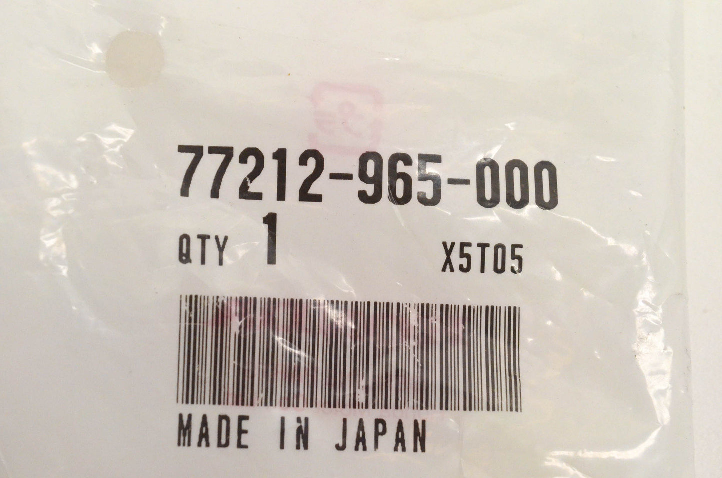 New OEM Honda 77212-965-000 Rubber Side Seat NOS