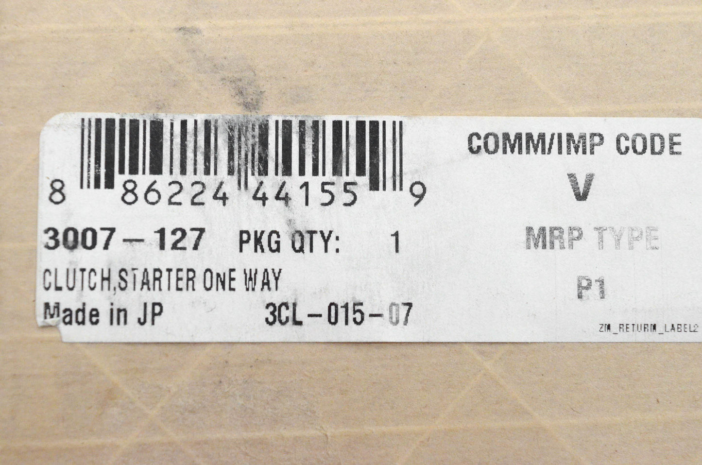 New OEM Arctic Cat 3007-127 Clutch Starter One Way NOS