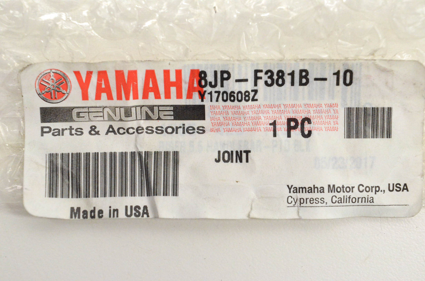 New OEM Yamaha 8JP-F381B-10-00 Joint NOS