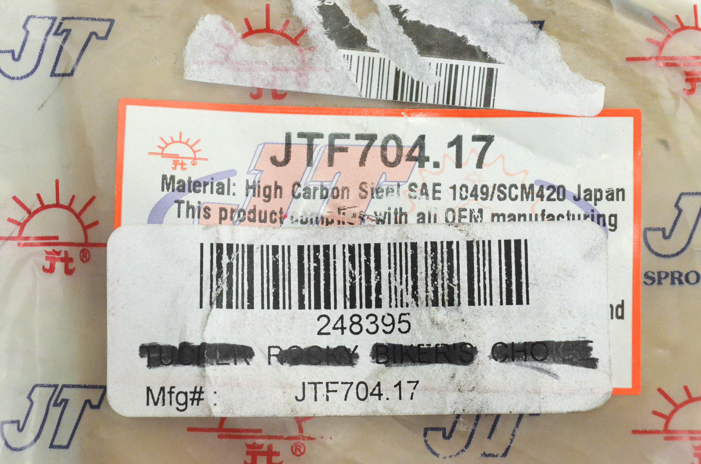 JT Sprockets JTF704.17 Steel Front Sprocket 17T NOS