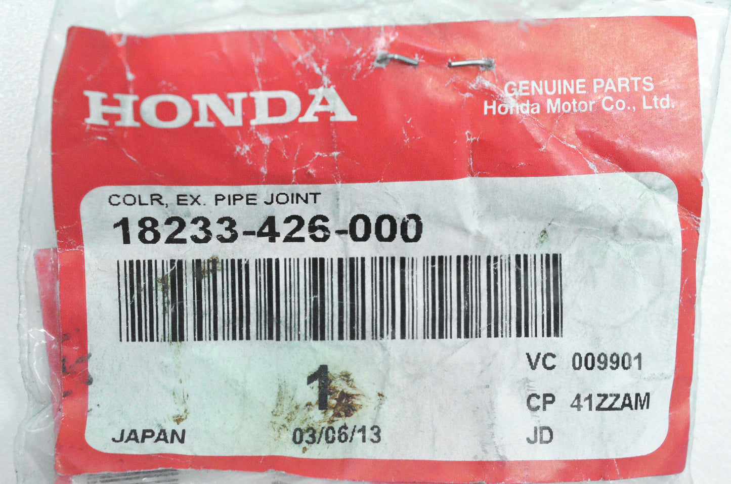 New OEM Honda 18233-426-000 Collar Exhaust Pipe Joint NOS
