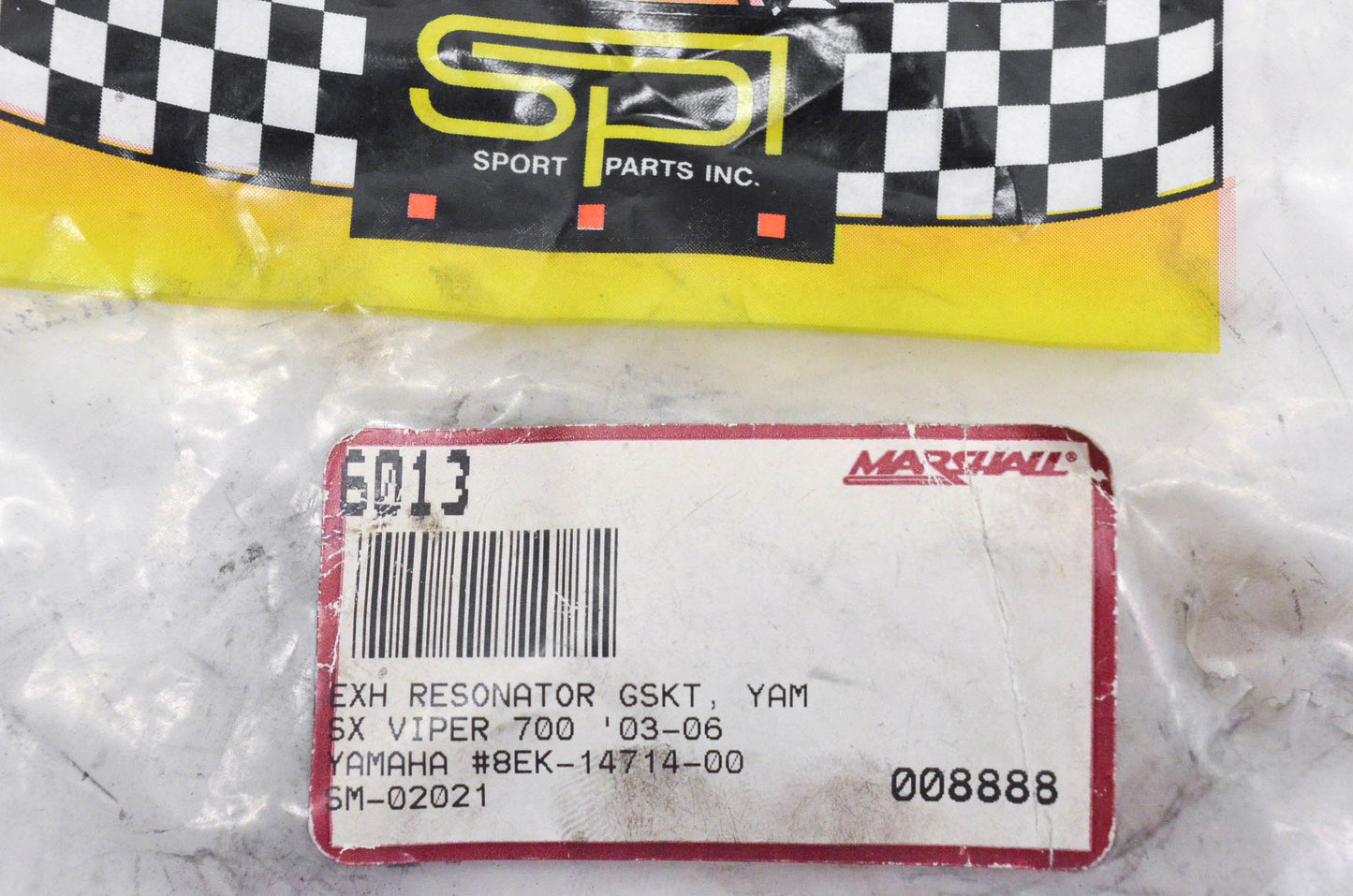 SPI SM-02021, 8EK-14714-00-00 Exhaust Resonator Gasket NOS