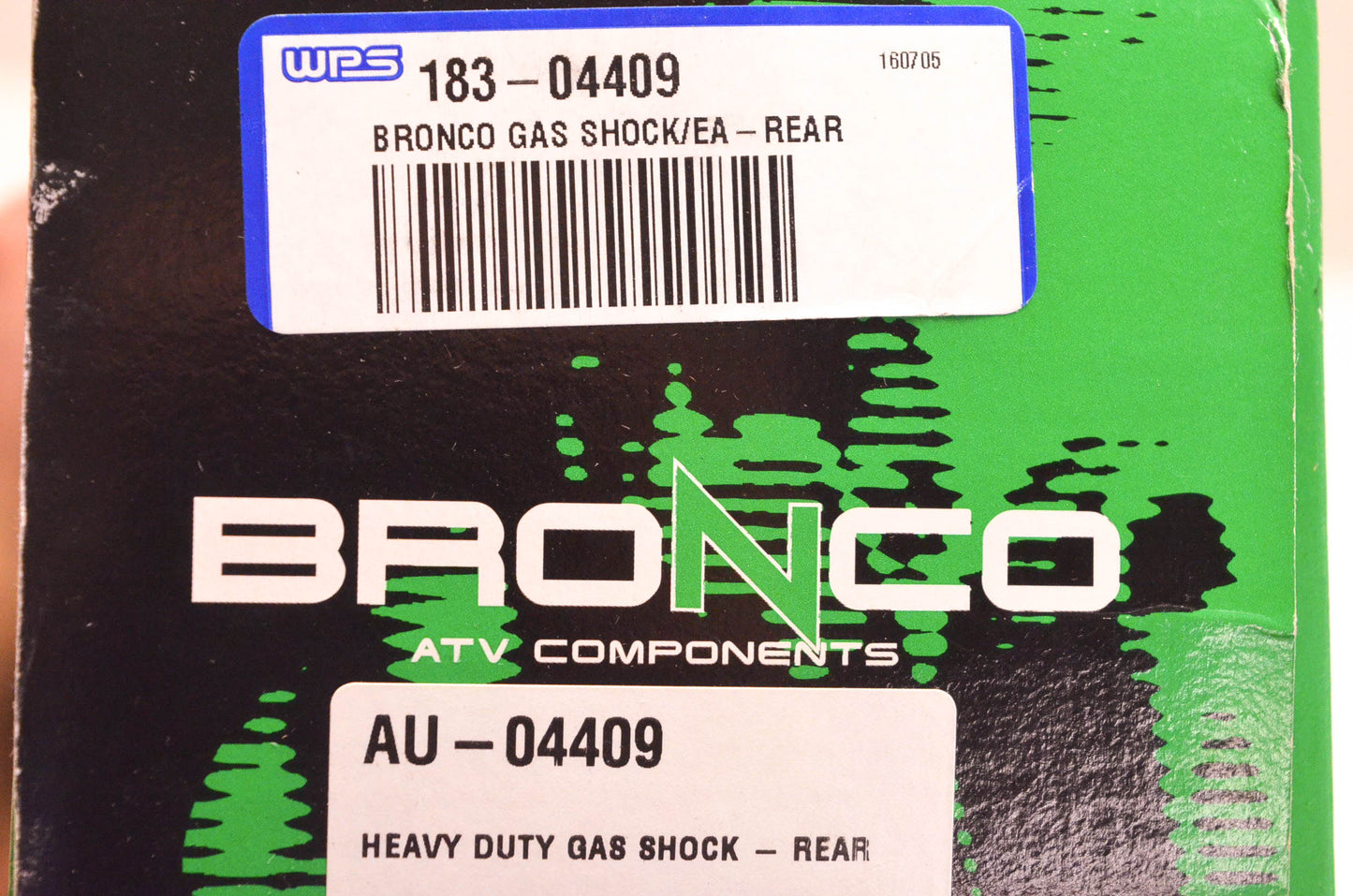 Bronco AU-04409, 183-04409 Rear Gas Shock NOS