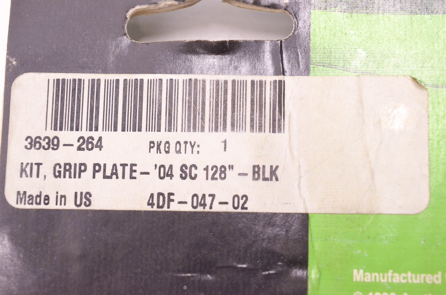 New OEM Arctic Cat 3639-264 Grip Plate Kit Black NOS