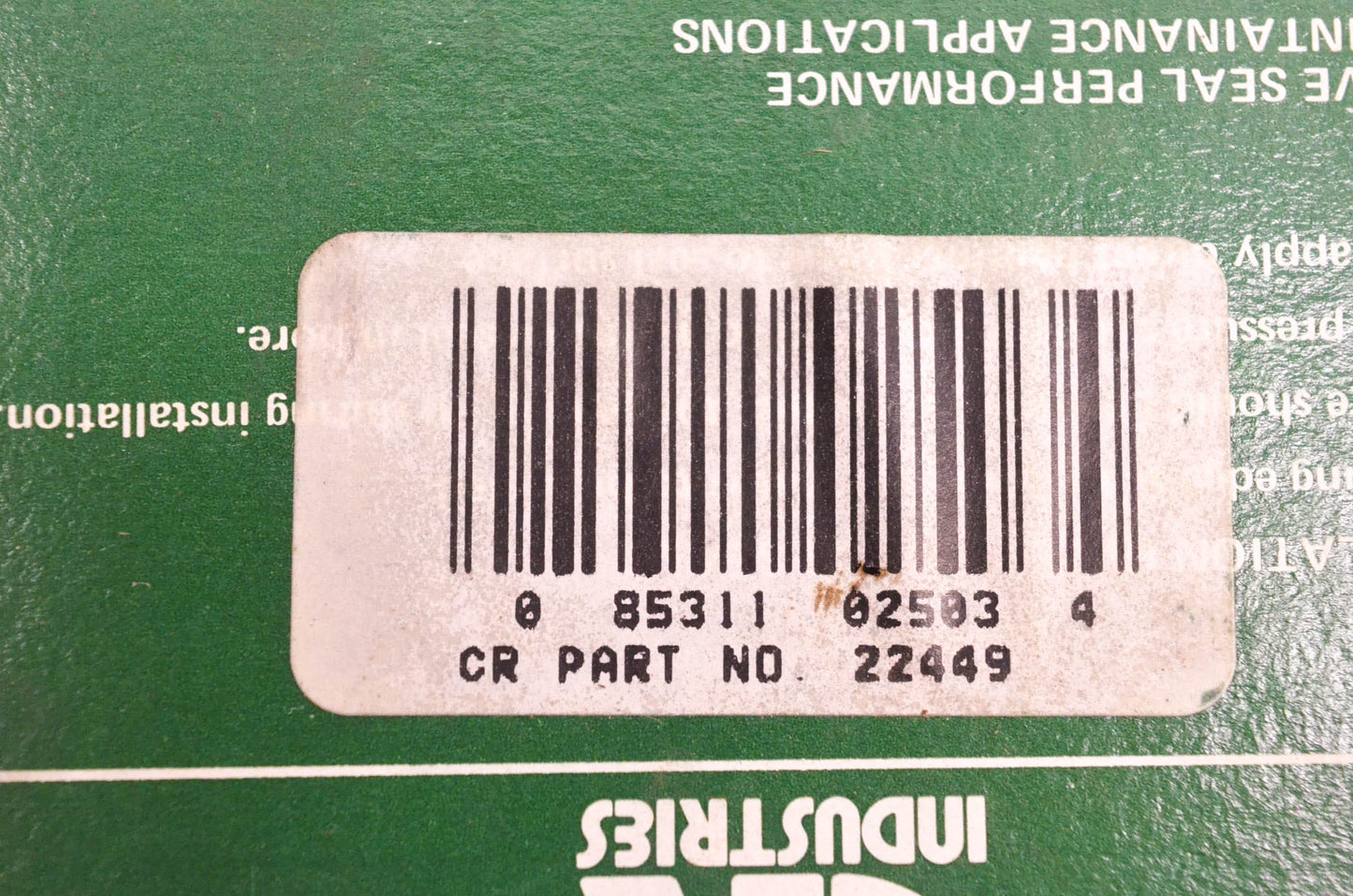 CR Industries 22449 Oil Seal NOS