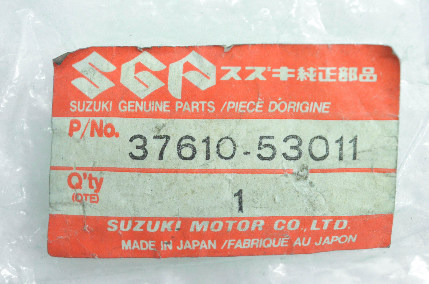 New OEM Suzuki 37610-53011 Brake Switch Assembly NOS
