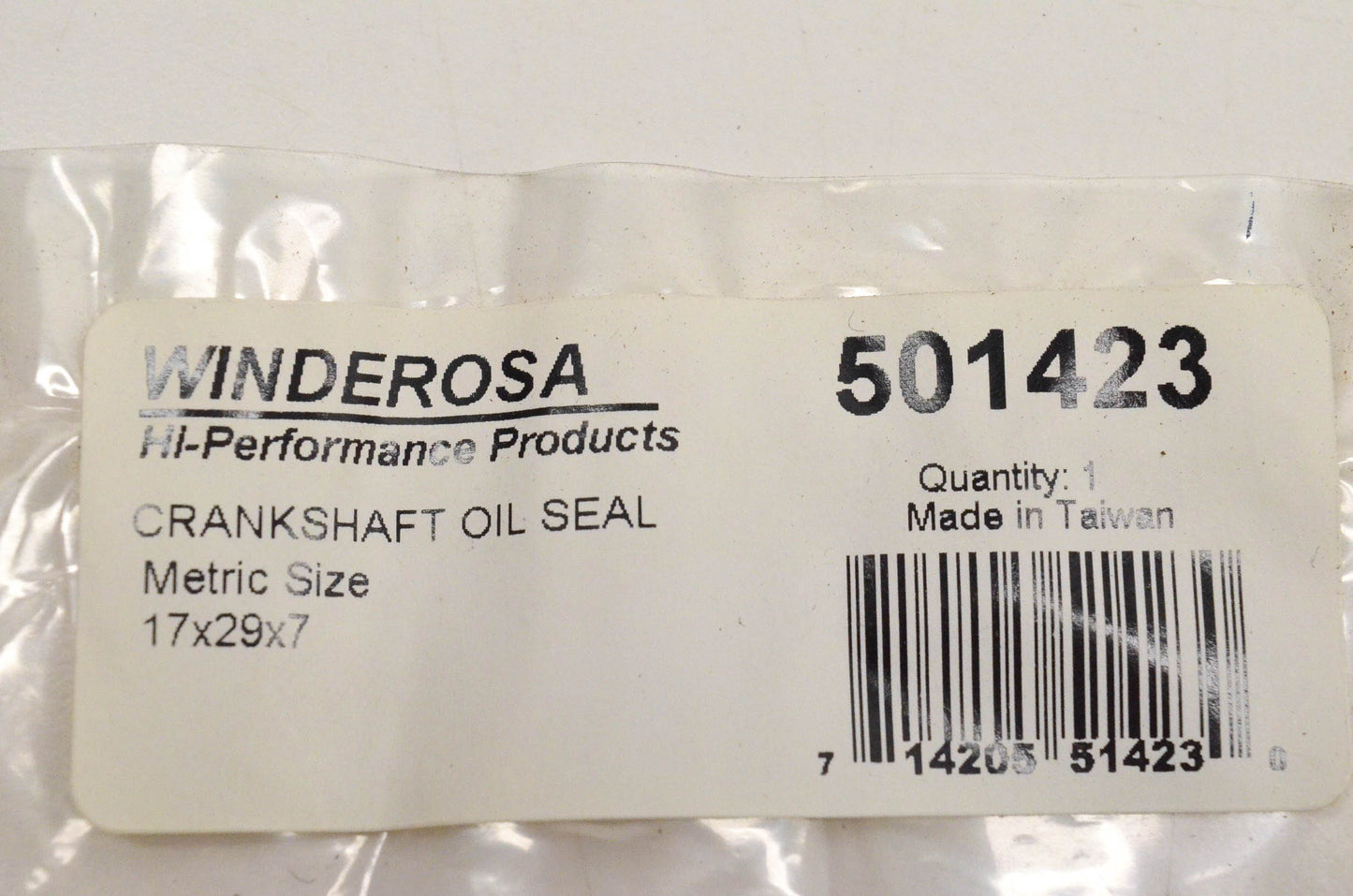 Winderosa 501423 Crankshaft Oil Seal 17x29x7 NOS