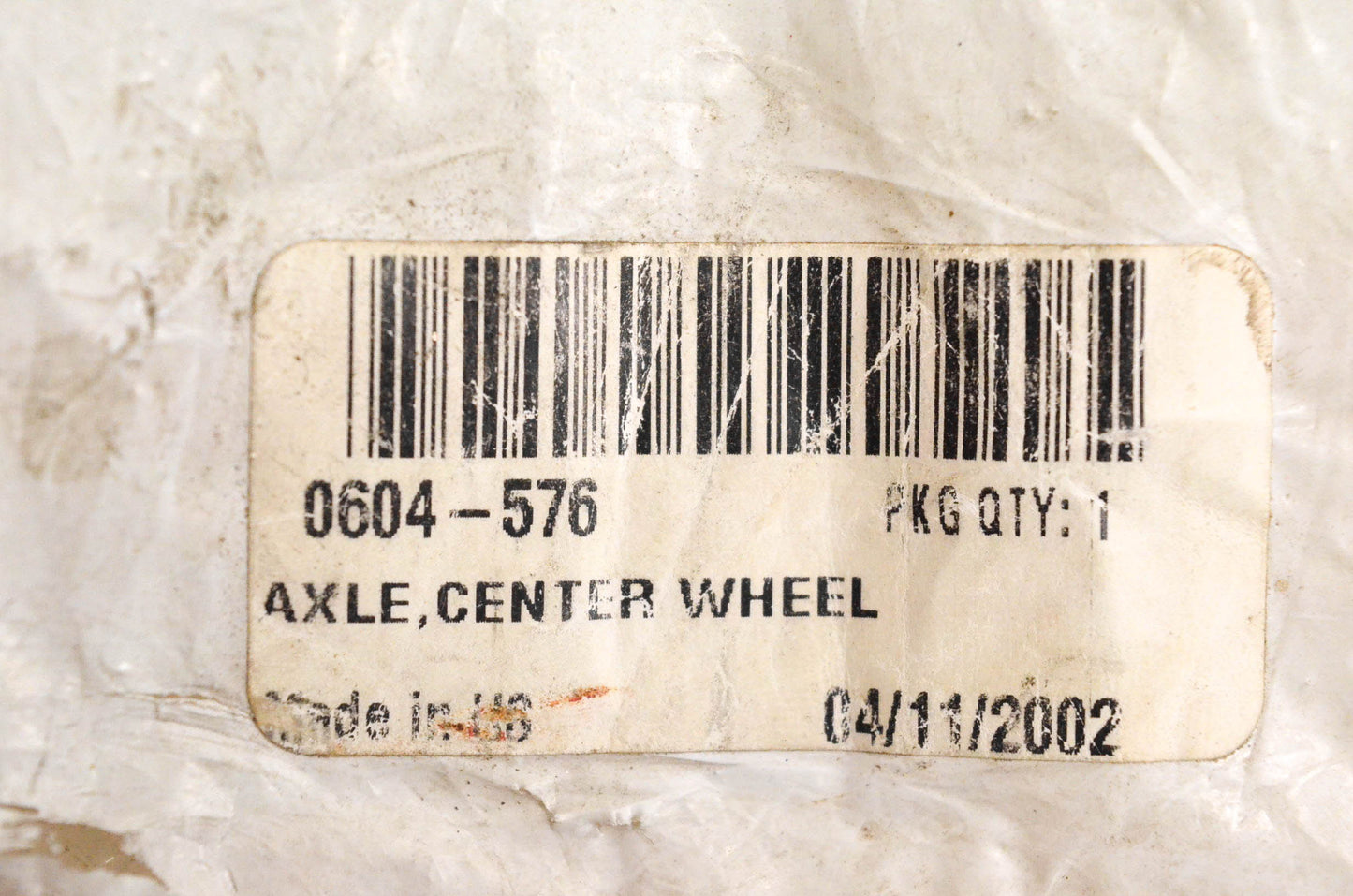 New OEM Arctic Cat 0604-576 Center Wheel Axle NOS