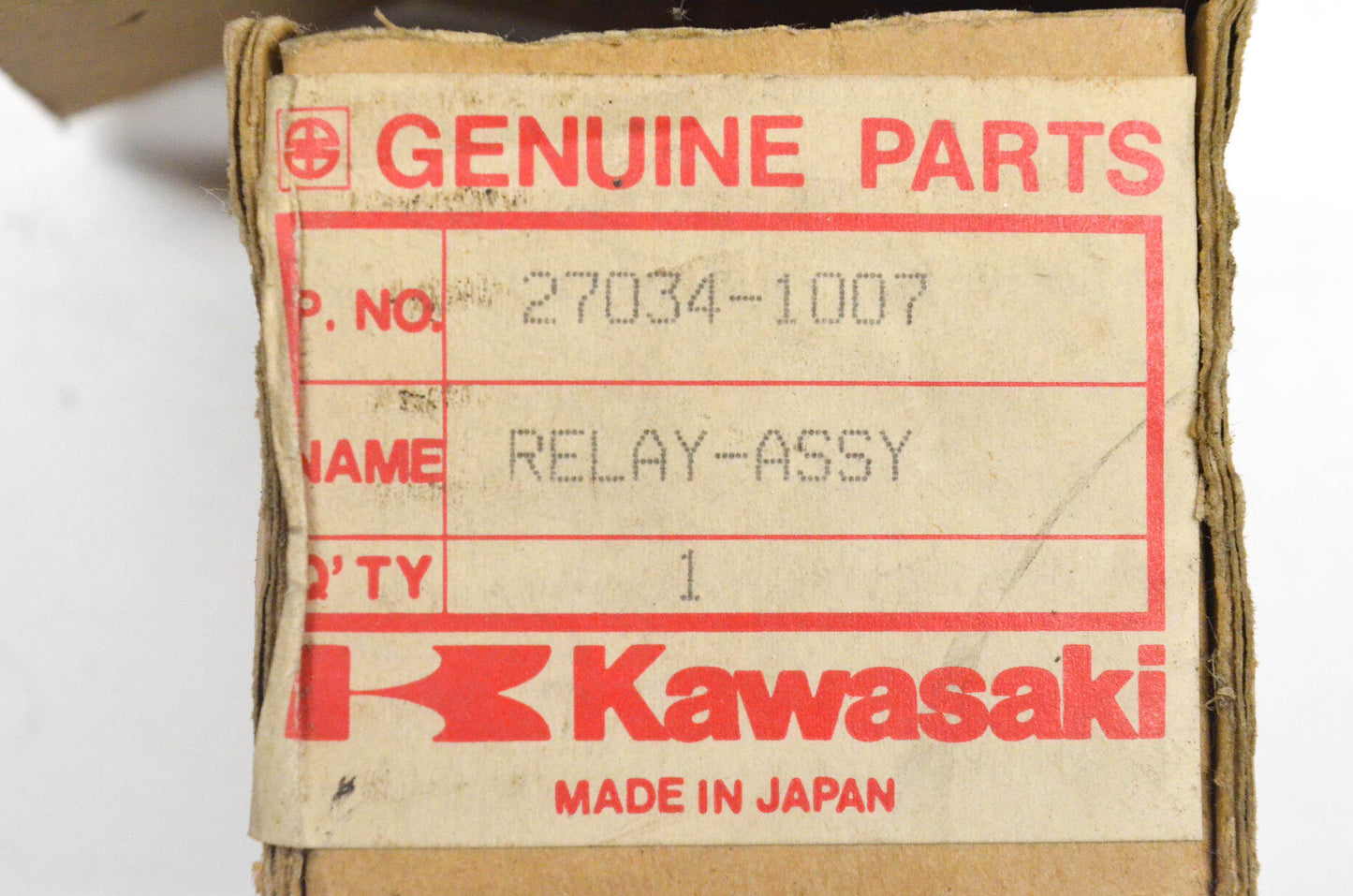 New OEM Kawasaki 27034-1007 Relay Assembly NOS