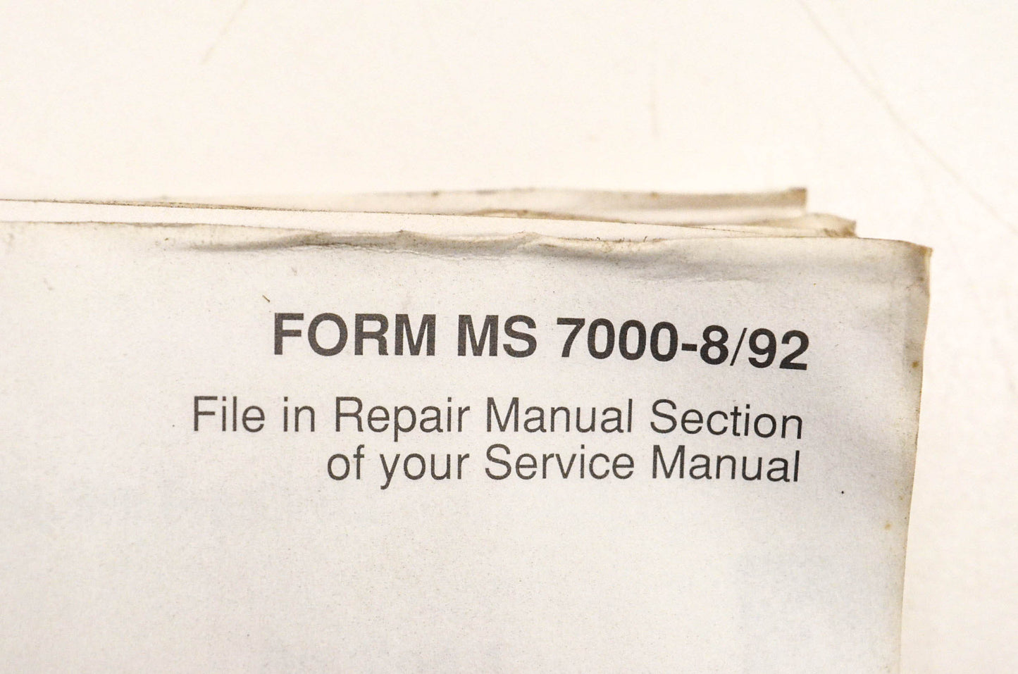 OEM Briggs & Stratton MS-7000 Service Manual