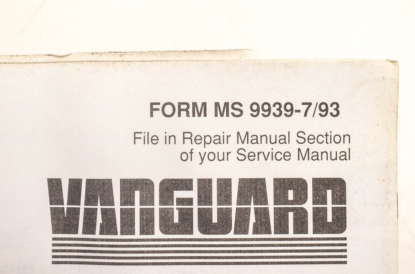 OEM Briggs & Stratton MS-9939 Service Manual